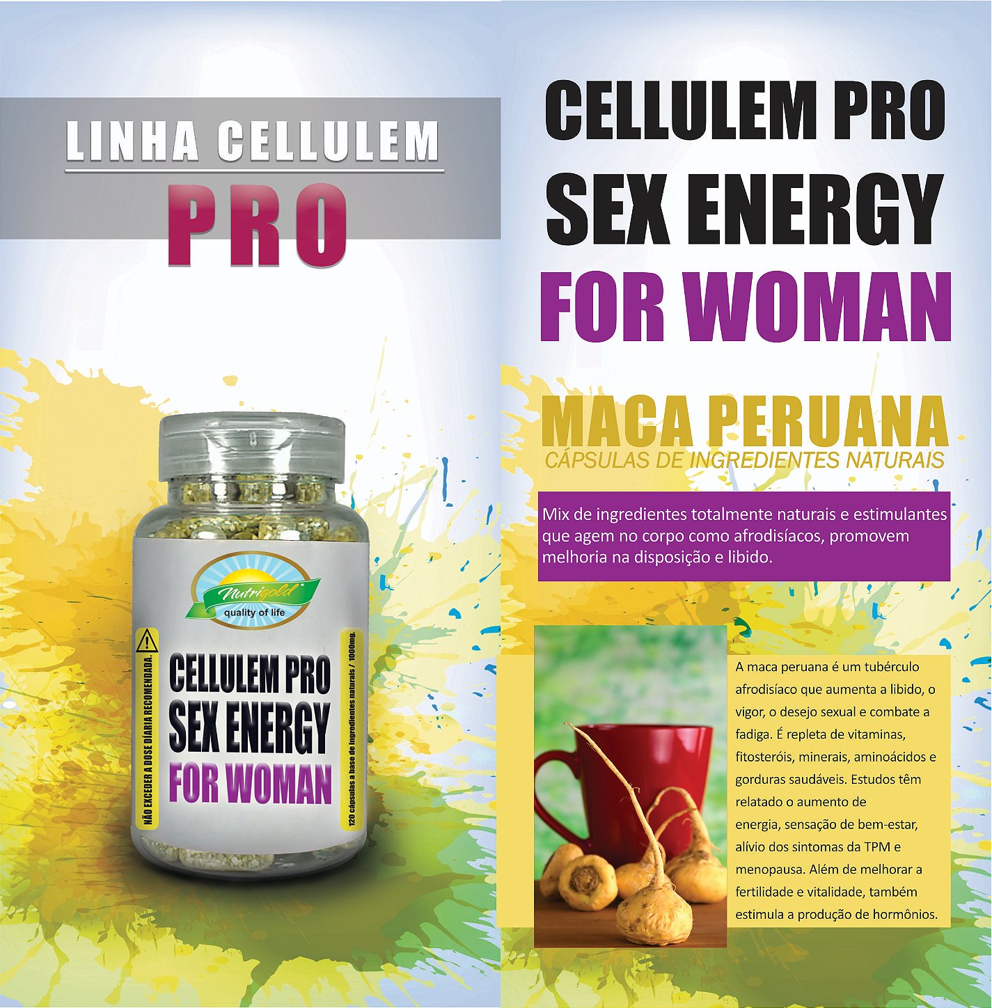 Cellulem Pro Sex Energy For Woman Mulher Nutrigold
